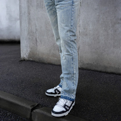 Flared Splash Denim