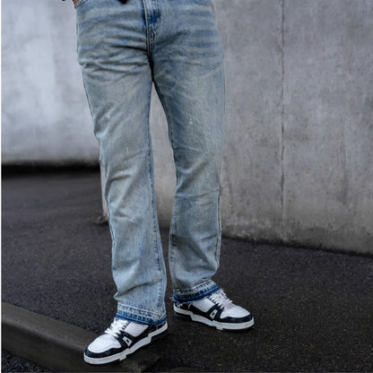 Flared Splash Denim